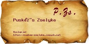 Puskás Zselyke névjegykártya